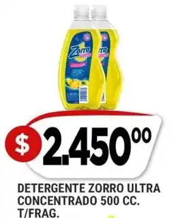 Supermercados Mayor Zorro detergente ultra concentrado oferta
