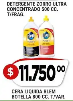 Supermercados Mayor Blem detergente zorro ultra concentrado oferta