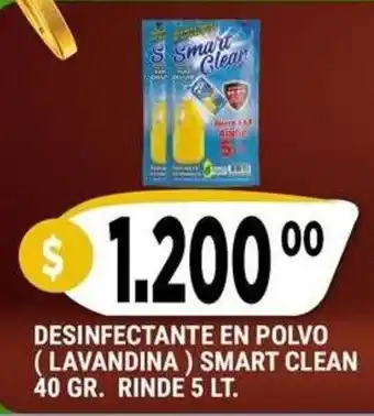 Supermercados Mayor Smart clean desinfectante en polvo oferta