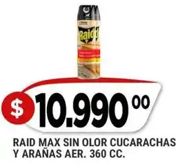 Supermercados Mayor Raid max sin olor cucarachas y arañas aer. oferta