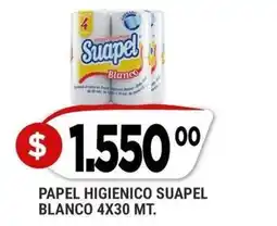 Supermercados Mayor Suapel papel higienico blanco oferta