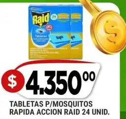 Supermercados Mayor Raid tabletas p/mosquitos rapida accion oferta