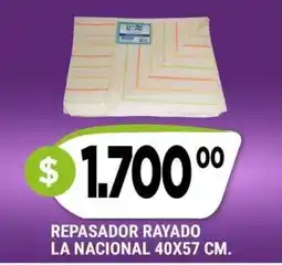 Supermercados Mayor La nacional repasador rayado oferta