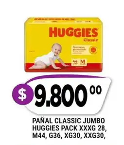 Supermercados Mayor Huggies pañal classic jumbo oferta