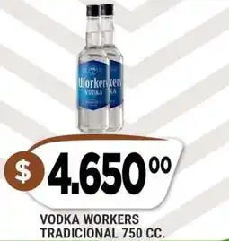 Supermercados Mayor Workers vodka tradicional oferta