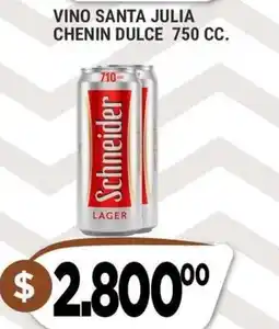 Supermercados Mayor Schneider vino santa julia chenin dulce oferta
