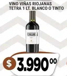 Supermercados Mayor Callia vino viñas riojanas oferta