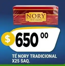 Supermercados Mayor Nory té en saquitos oferta
