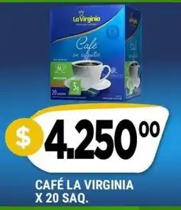 Supermercados Mayor La virginia café en saquitos oferta