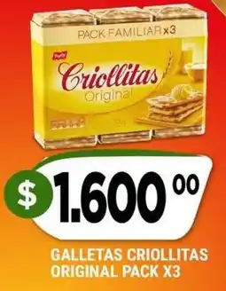 Supermercados Mayor Criollitas galletas original oferta