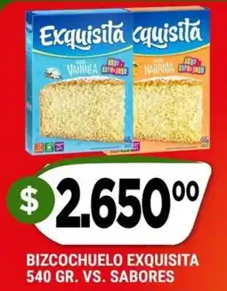 Supermercados Mayor Exquisita bizcochuelo oferta