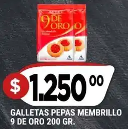 Supermercados Mayor 9 de oro galletas pepas membrillo oferta