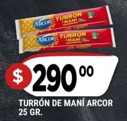 Supermercados Mayor Arcor turron de mani oferta