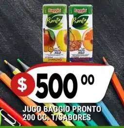 Supermercados Mayor Baggio jugo pronto oferta