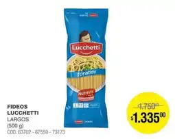 Atomo Conviene Lucchetti fideos largos oferta