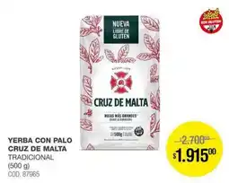 Atomo Conviene Cruz de Malta yerba con palo tradicional oferta