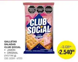 Atomo Conviene Club social galletas saladas jamón oferta