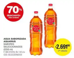Atomo Conviene Aquarius agua saborizada sabores seleccionados oferta