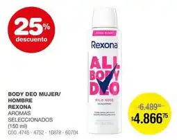 Atomo Conviene Rexona body deo mujer/hombre aromas seleccionados oferta