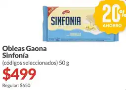 Supermercados Aiello Gaona obleas sinfonía oferta