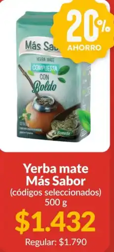 Supermercados Aiello Más Sabor yerba mate compuesta con boldo oferta