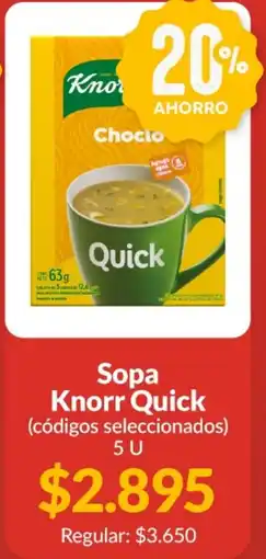 Supermercados Aiello Knorr sopa quick oferta