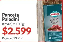 Supermercados Aiello Paladini panceta oferta
