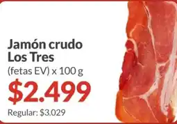 Supermercados Aiello Los Tres jamón crudo oferta