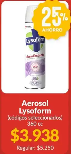 Supermercados Aiello Lysoform aerosol oferta