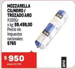 Makro Aro - mozzarella cilindro / trozado oferta