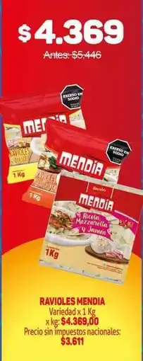 Makro Mendia - ravioles oferta