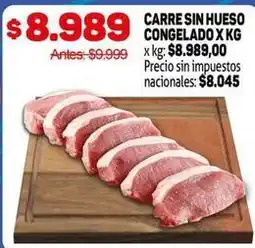 Makro Carne sin hueso congelado x kg oferta