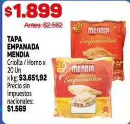 Makro Mendia - tapa empanada oferta