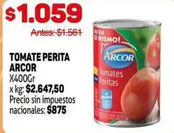 Makro Arcor - tomate perita oferta
