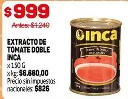 Makro Inca - extracto de tomate doble oferta