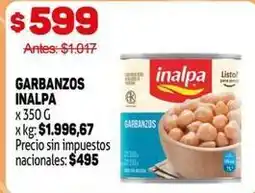 Makro Inalpa - garbanzos oferta