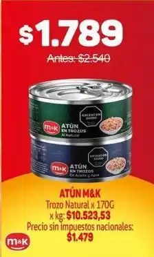 Makro M&k - at un en trozos oferta