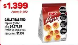 Makro Trio - galletitas pepas oferta