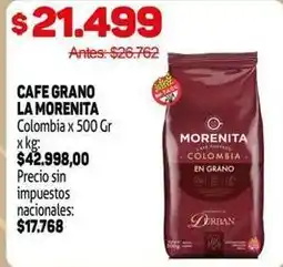Makro La morenita - cafe grano la morenita colombia oferta
