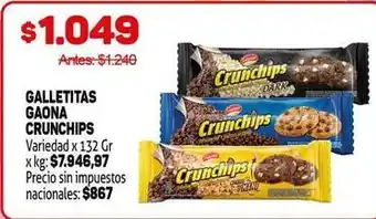 Gaona - galletitas crunchips