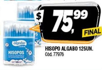 Supermercados Yaguar Hisopo Algabo 125un. oferta