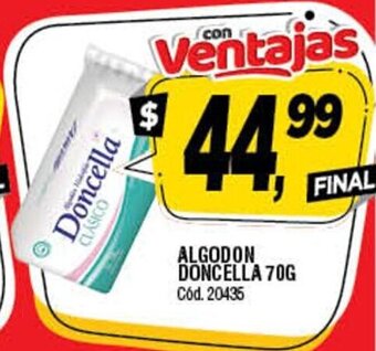 Supermercados Yaguar Algodon Doncella 70g oferta