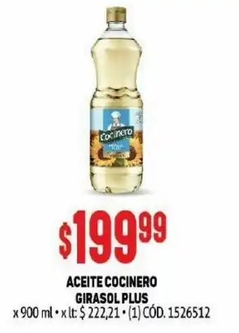 Makro Aceite de girasol cocinero 900ml oferta