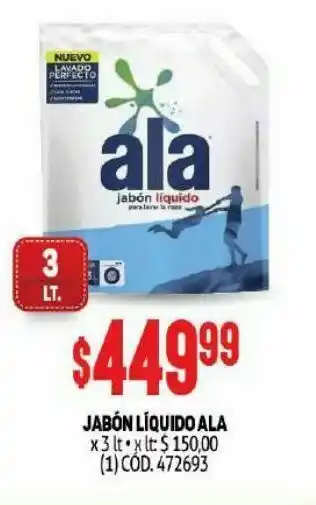 Makro Jabón líquido ala 3l oferta