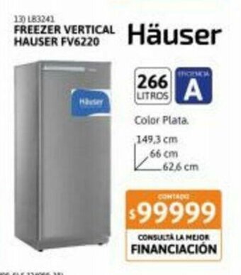Cetrogar Freezer Vertical Hauser FV6220 oferta