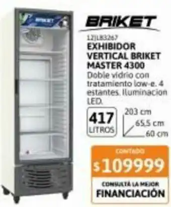 Cetrogar Exhibidor Vertical Briket Master 4300 oferta