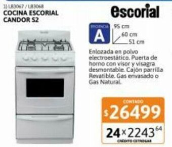 Cetrogar Cocina Escorial Candor S2 oferta