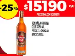 Supermercados DIA Havana club ronanejo oferta