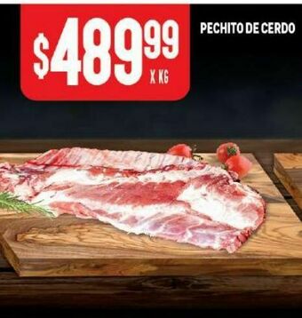 Makro Pechito de cerdo x kg oferta