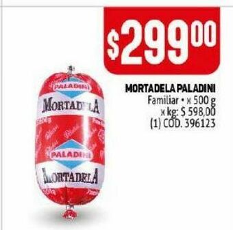 Makro Mortadela paladini 500g oferta